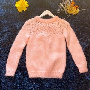 Baby pink wool sweater 🤍🩷✨